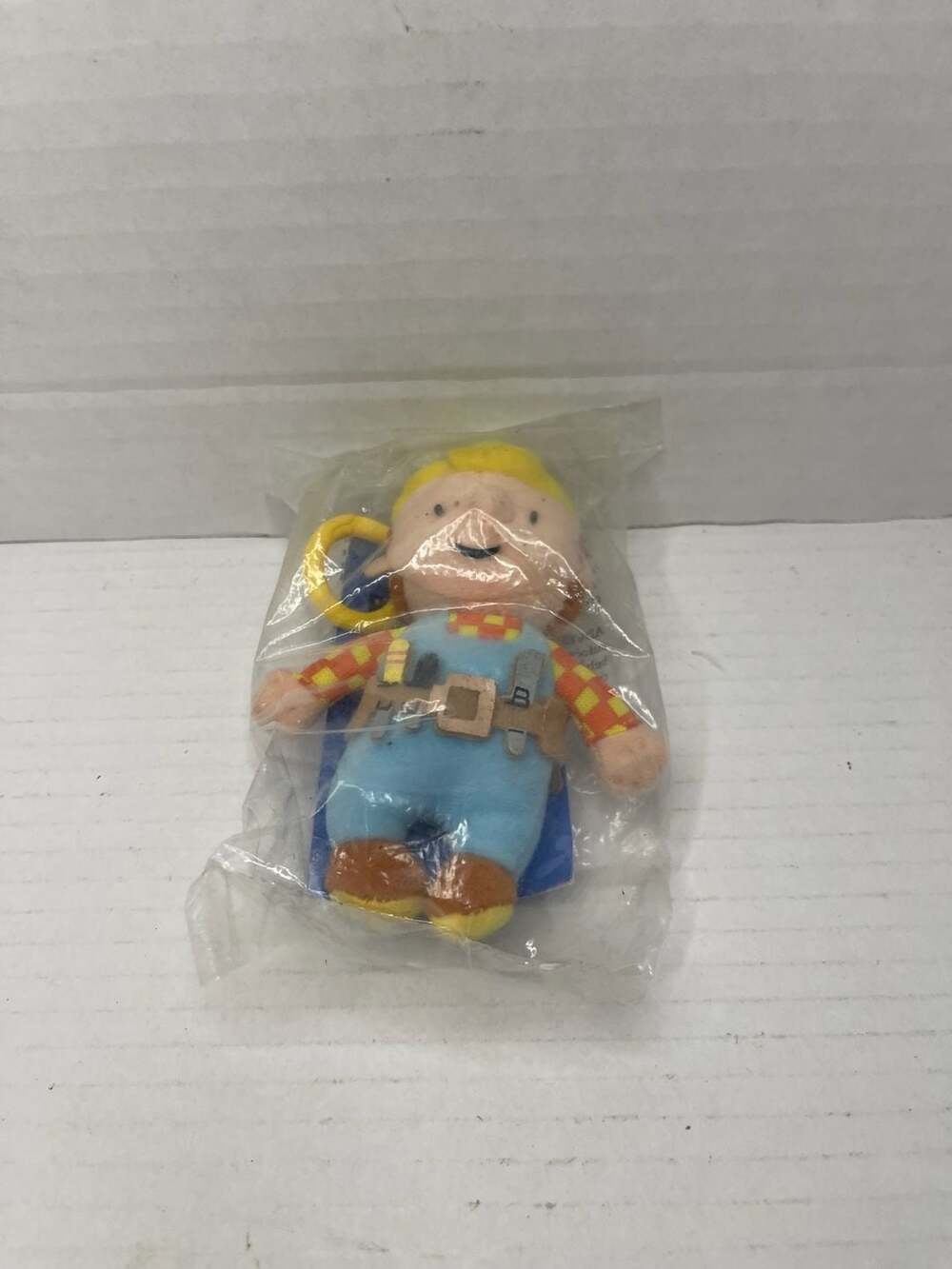 Bob the Builder Vintage 2001 Plush Clip-On Keychain Toy New in Bag